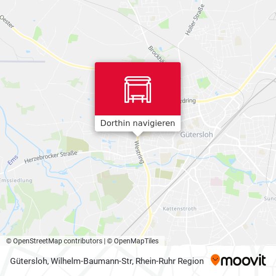 Gütersloh, Wilhelm-Baumann-Str Karte
