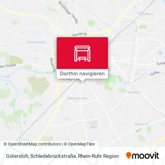 Gütersloh, Schledebrückstraße Karte