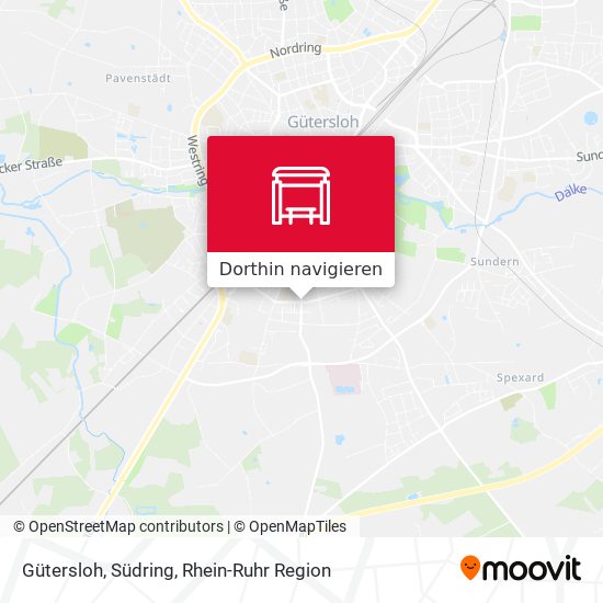 Gütersloh, Südring Karte