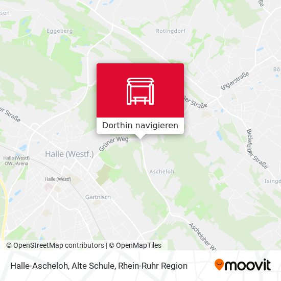 Halle-Ascheloh, Alte Schule Karte