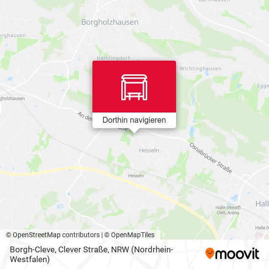 Borgh-Cleve, Clever Straße Karte