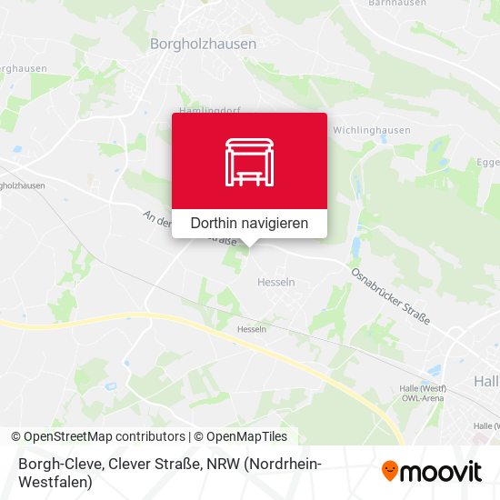 Borgh-Cleve, Clever Straße Karte