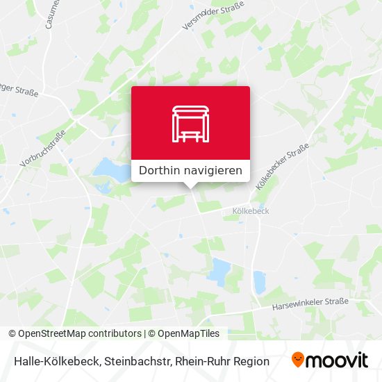 Halle-Kölkebeck, Steinbachstr Karte