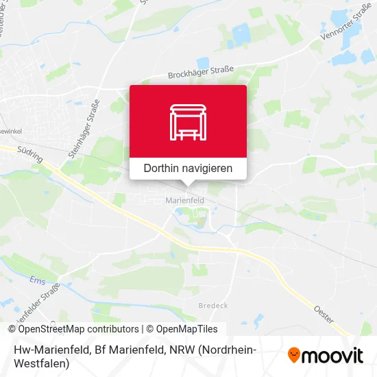 Hw-Marienfeld, Bf Marienfeld Karte