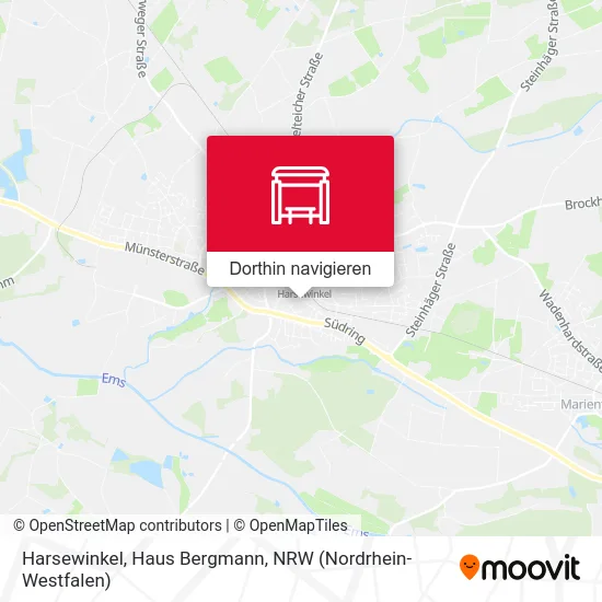 Harsewinkel, Haus Bergmann Karte