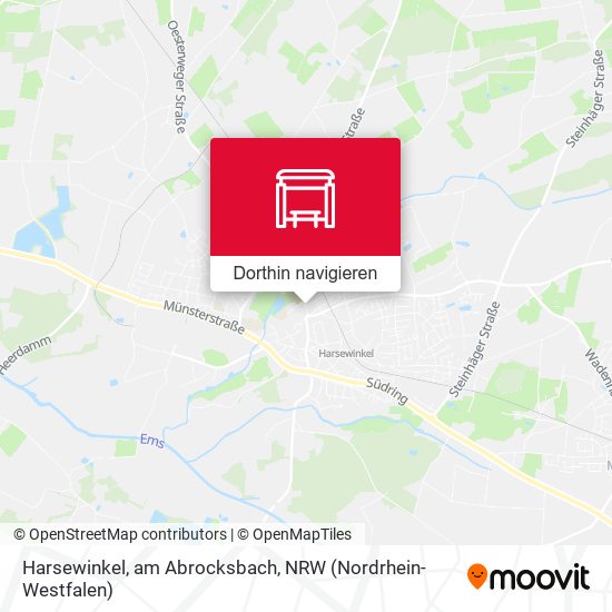 Harsewinkel, am Abrocksbach Karte