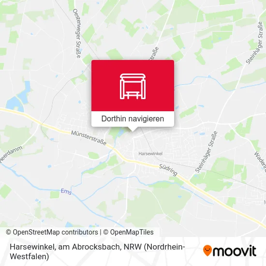 Harsewinkel, am Abrocksbach Karte