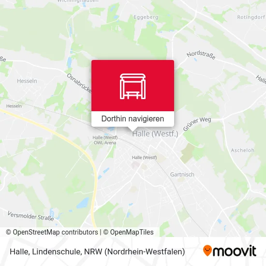 Halle, Lindenschule Karte