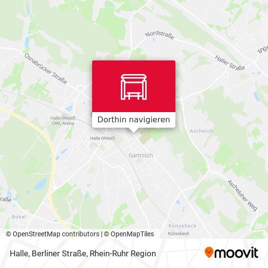 Halle, Berliner Straße Karte