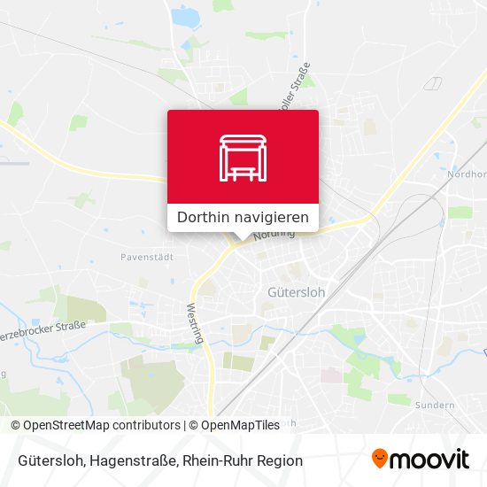 Gütersloh, Hagenstraße Karte
