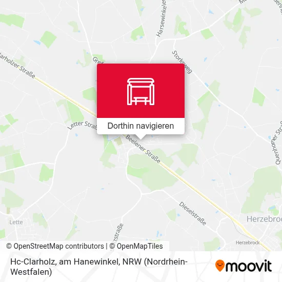 Hc-Clarholz, am Hanewinkel Karte