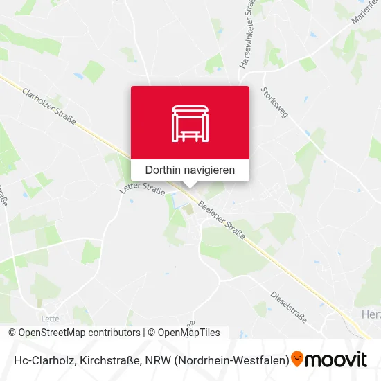 Hc-Clarholz, Kirchstraße Karte