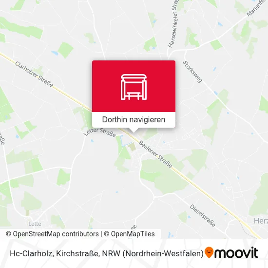 Hc-Clarholz, Kirchstraße Karte