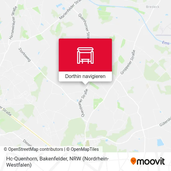 Hc-Quenhorn, Bakenfelder Karte