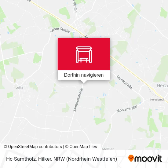 Hc-Samtholz, Hilker Karte