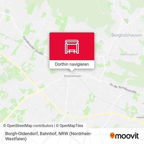 Borgh-Oldendorf, Bahnhof Karte