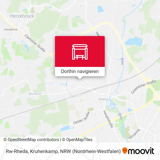 Rw-Rheda, Kruhenkamp Karte