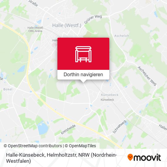 Halle-Künsebeck, Helmholtzstr Karte