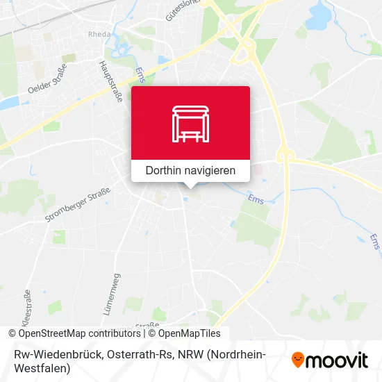 Rw-Wiedenbrück, Osterrath-Rs Karte