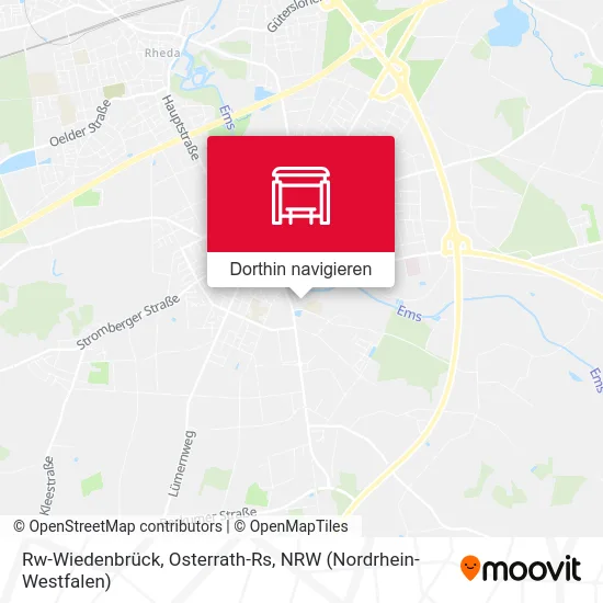 Rw-Wiedenbrück, Osterrath-Rs Karte