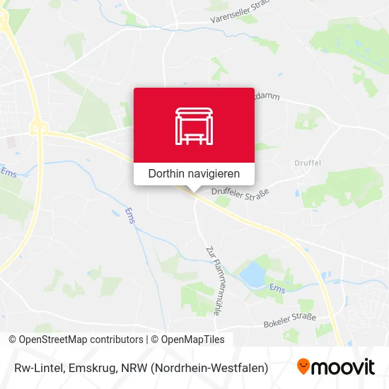 Rw-Lintel, Emskrug Karte