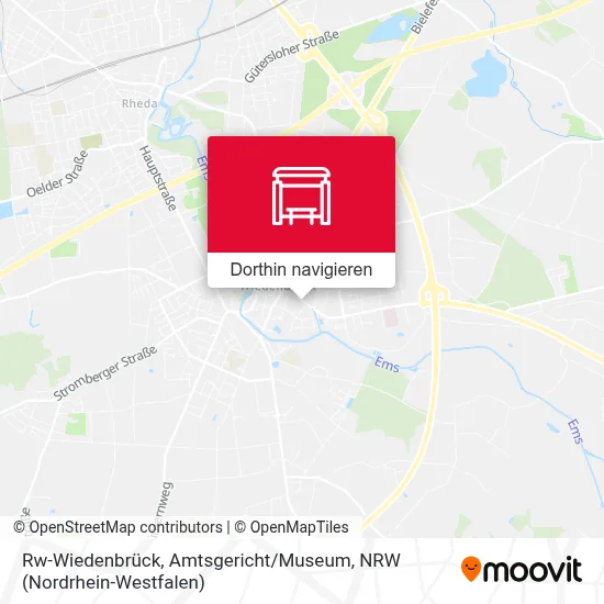 Rw-Wiedenbrück, Amtsgericht / Museum Karte