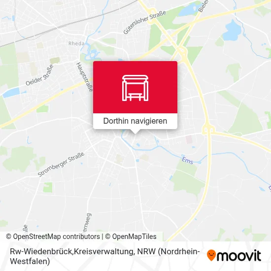 Rw-Wiedenbrück,Kreisverwaltung Karte