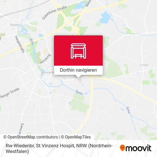 Rw-Wiedenbr, St.Vinzenz Hospit Karte