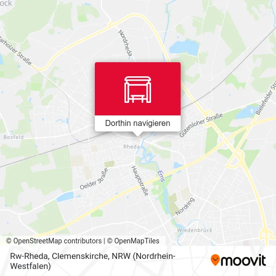 Rw-Rheda, Clemenskirche Karte