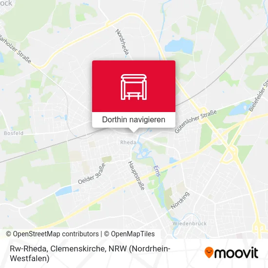 Rw-Rheda, Clemenskirche Karte