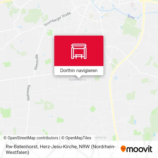 Rw-Batenhorst, Herz-Jesu-Kirche Karte