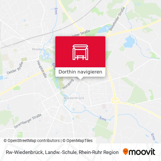 Rw-Wiedenbrück, Landw.-Schule Karte