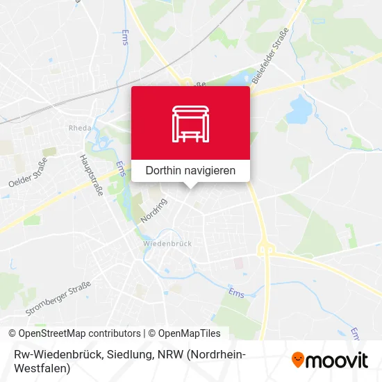 Rw-Wiedenbrück, Siedlung Karte