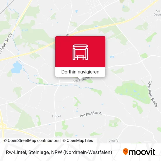 Rw-Lintel, Steinlage Karte