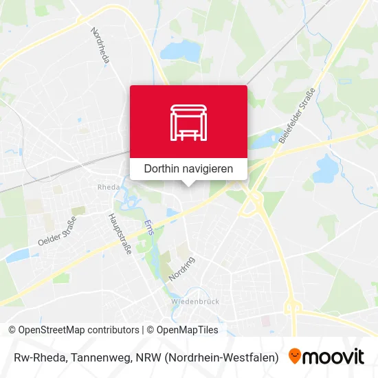 Rw-Rheda, Tannenweg Karte