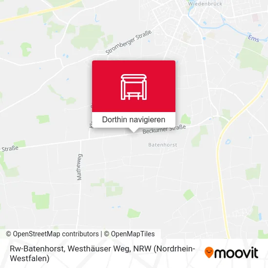 Rw-Batenhorst, Westhäuser Weg Karte