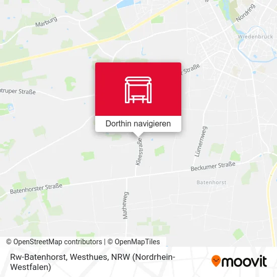 Rw-Batenhorst, Westhues Karte