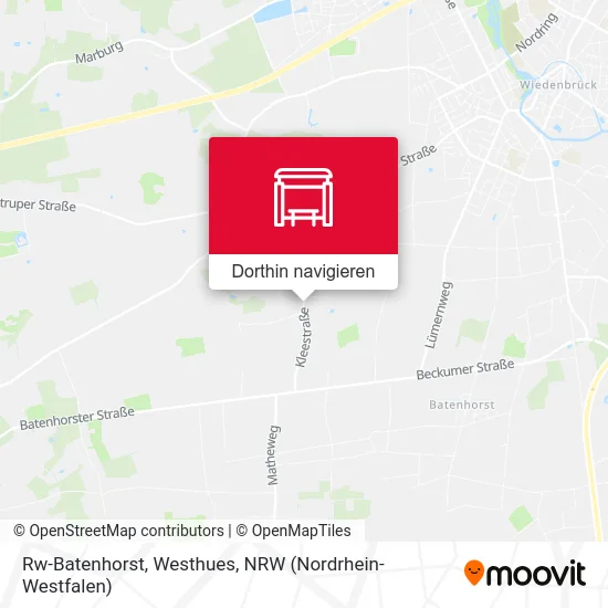 Rw-Batenhorst, Westhues Karte