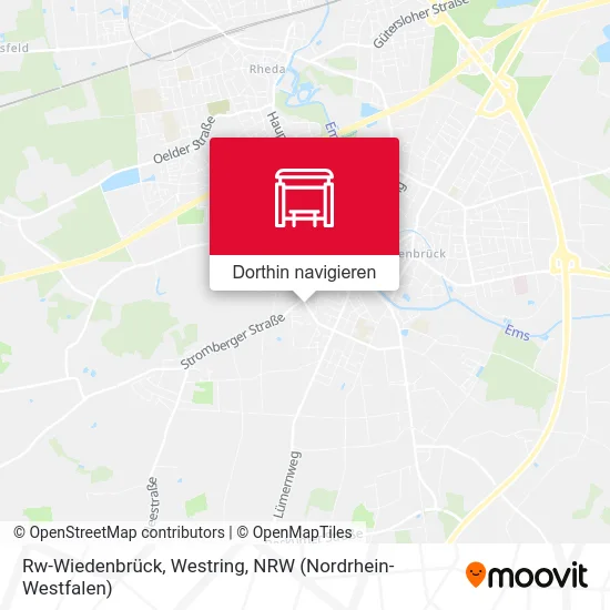 Rw-Wiedenbrück, Westring Karte