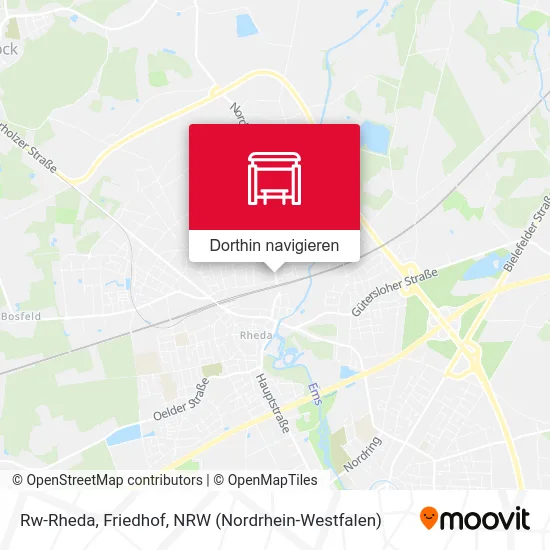 Rw-Rheda, Friedhof Karte