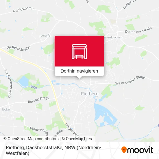 Rietberg, Dasshorststraße Karte