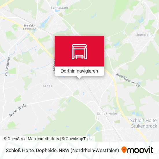Schloß Holte, Dopheide Karte