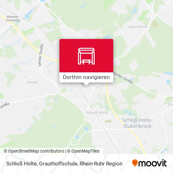 Schloß Holte, Grauthoffschule Karte