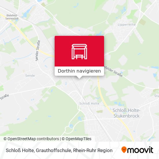 Schloß Holte, Grauthoffschule Karte