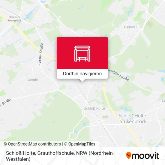 Schloß Holte, Grauthoffschule Karte