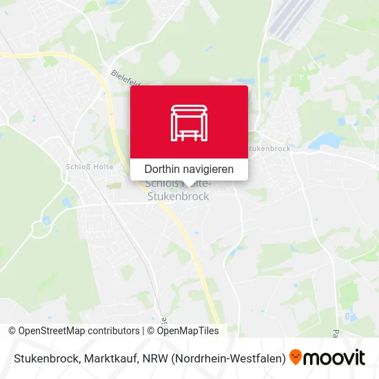 Stukenbrock, Marktkauf Karte