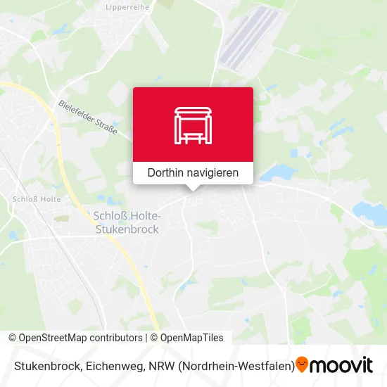 Stukenbrock, Eichenweg Karte