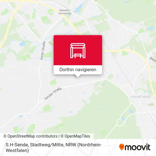 S.H-Sende, Stadtweg/Mitte Karte