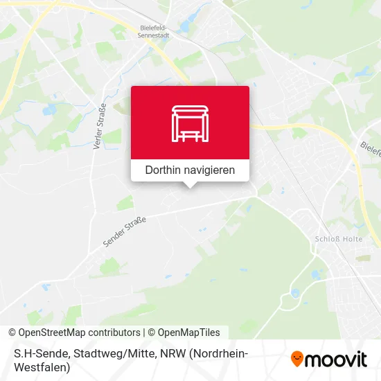 S.H-Sende, Stadtweg/Mitte Karte