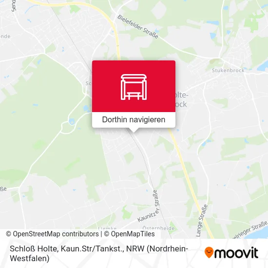 Schloß Holte, Kaun.Str/Tankst. Karte